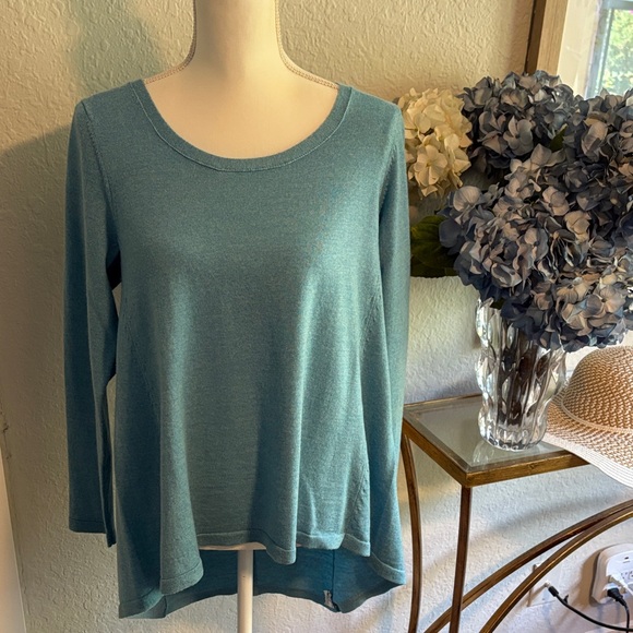 Eileen Fisher Sweaters - Eileen Fisher asymmetrical sweater in ice blue size Small